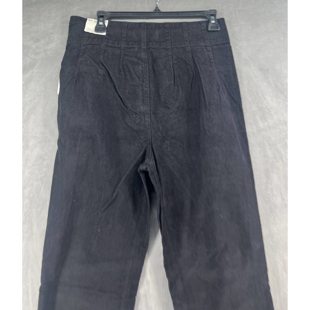 Free People Jayde Black High Rise Corduroy Flare Pants - Picture 8 of 12
